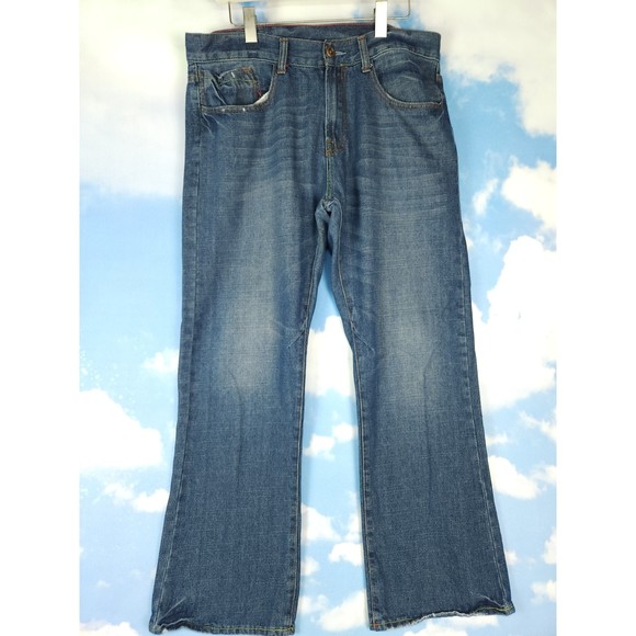 Xochi Eduardo Boot Cut Blue Denim Jeans Size 36x32 - Picture 1 of 8